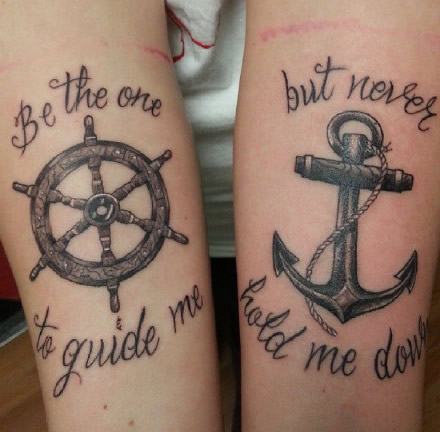 27组成对的适合情侣或者姐妹的纹身图案