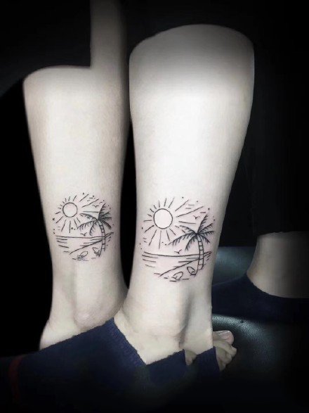 27组成对的适合情侣或者姐妹的纹身图案