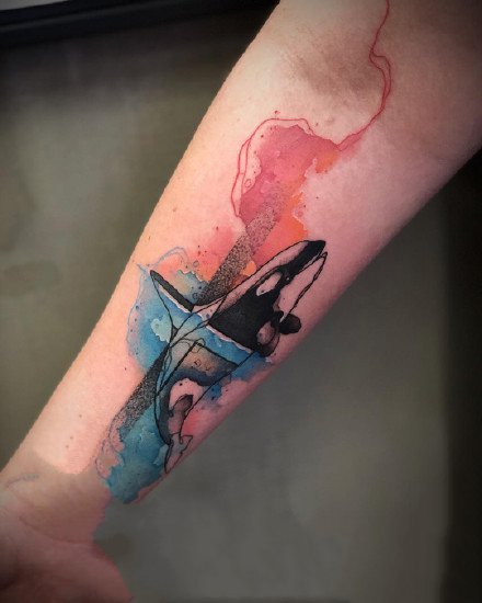 17张暗水彩风格的纹身图案作品