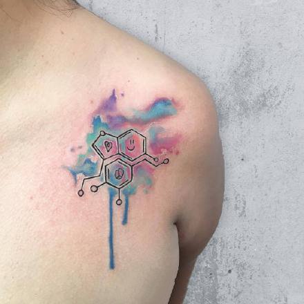 17张暗水彩风格的纹身图案作品