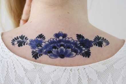 一组漂亮了的青花纹身图案欣赏