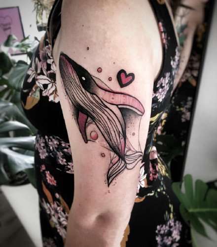 有点暗黑的红黑色调的一组纹身图案9张