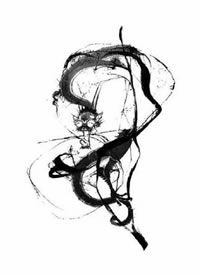 飘逸的一组个性水墨线条黑图手稿