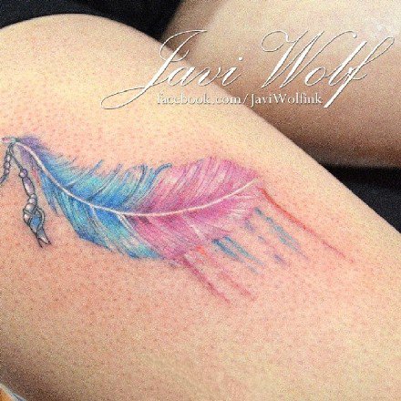 水彩刺青图：18张水彩风格的小清新纹身图案