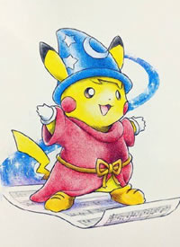 可爱的一组Q版卡通动漫纹身小手稿