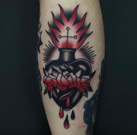 17张old school风格的彩色小纹身图案