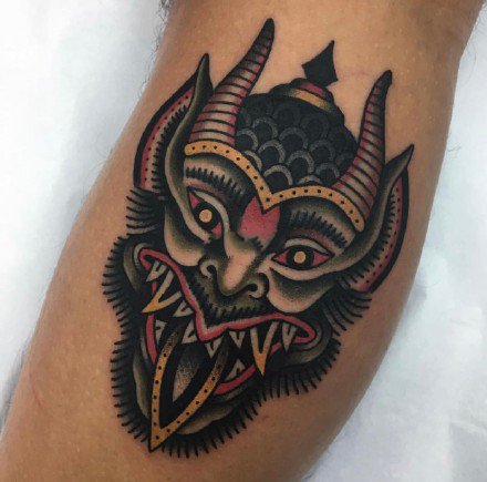 17张old school风格的彩色小纹身图案