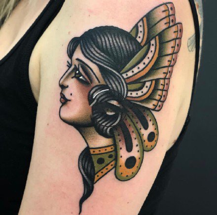 17张old school风格的彩色小纹身图案