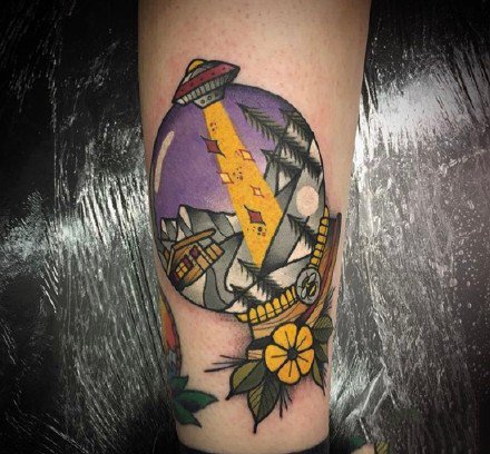 17张old school风格的彩色小纹身图案