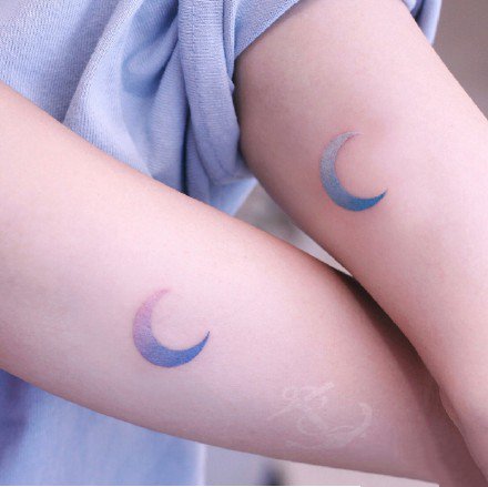 45张适合女生的小清新小彩色纹身图案