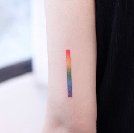 45张适合女生的小清新小彩色纹身图案