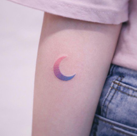 45张适合女生的小清新小彩色纹身图案