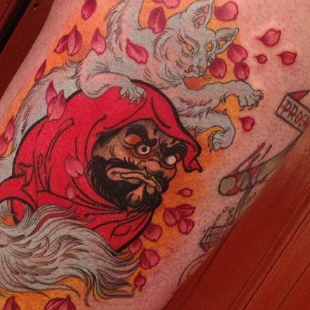 传统日式风格的18张小件纹身彩图