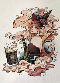 一组很酷的游戏动漫小姐姐纹身手稿