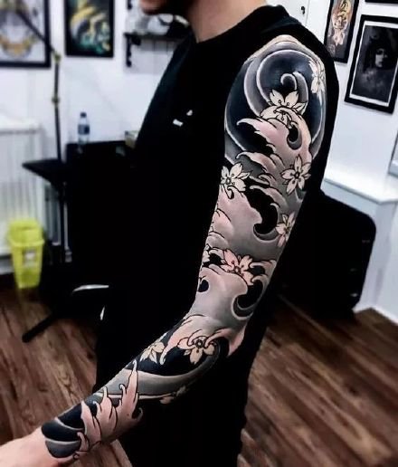 27张漂亮的花臂、花腿纹身作品赏析