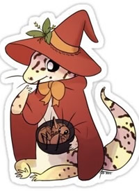 可以当纹身图案的卡通蜥蜴和蛇纹身手稿