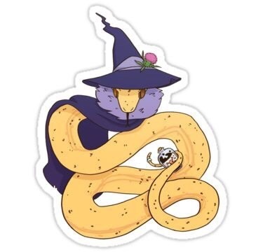 可以当纹身图案的卡通蜥蜴和蛇纹身手稿