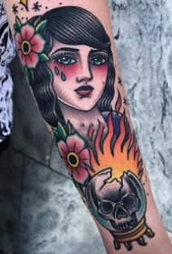 一组Old School的小彩色纹身作品欣赏