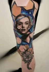 来自美国的一组逼真3D立体纹身图案