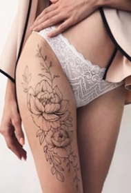 比较适合纹在大腿上的一组纹身欣赏