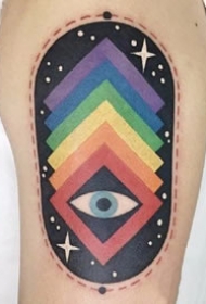 很有创意的一组彩色纹身作品图