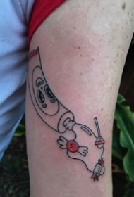 涂鸦线条：很有创意的一组个性涂鸦线条纹身图案