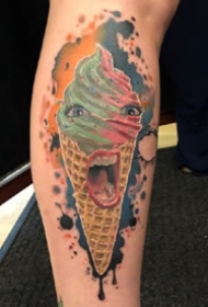 9张美食爱好者喜欢的冰淇淋纹身图案