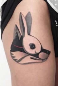 个性的一组手臂上黑灰创意纹身图片