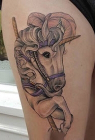 小清新的一组独角兽可爱纹身图片