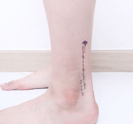 26张适合女孩子的一组简单小清新纹身图案