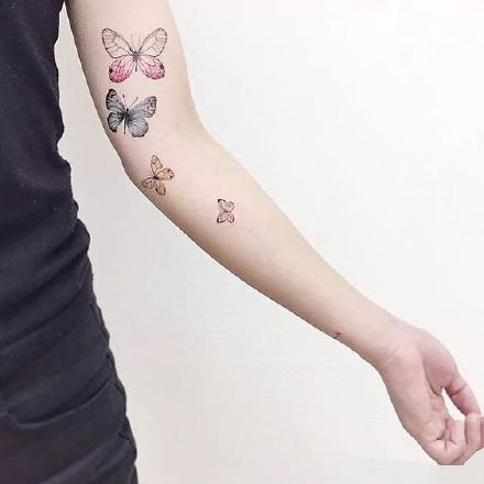 26张适合女孩子的一组简单小清新纹身图案