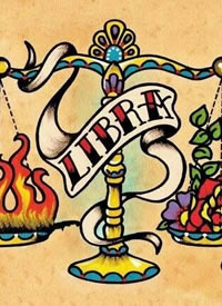 十二星座的一组school版纹身手稿