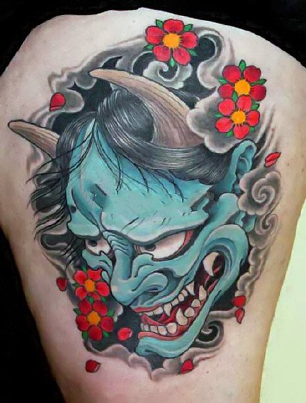 彩色般若：很漂亮的一组彩色般若纹身图案