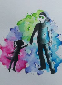 27张简约水彩设计小图纹身手稿缩略频道推荐图