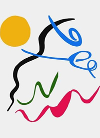 抽象的17张简约彩色小清新图案手稿