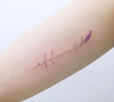 适合女生的36张小清新简约纹身图案