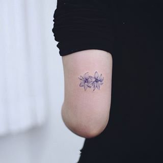 适合女生的36张小清新简约纹身图案