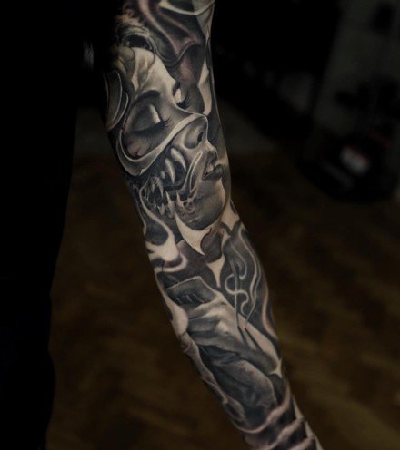 18张欧美的霸气3d写实风格纹身图案