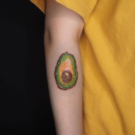 一组暗彩色的插画纹身作品图片