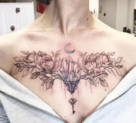 适合女生的性感小花花纹身图案