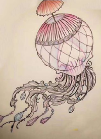 36张newschool风格的纹身线稿图案