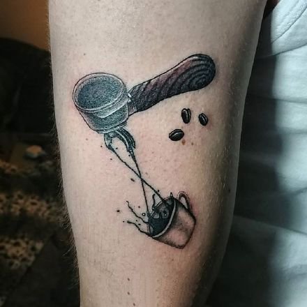 27张咖啡主题的纹身图案欣赏