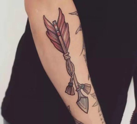 23张好看的手臂腿部小彩色纹身图片