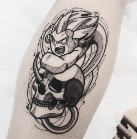 18张好看的暗黑灰创意纹身图案