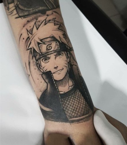 日本动漫火影忍者的相关纹身图案