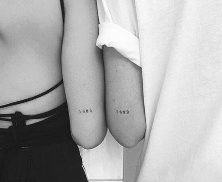 ​​27张适合​情侣闺蜜的小清新纹身图案