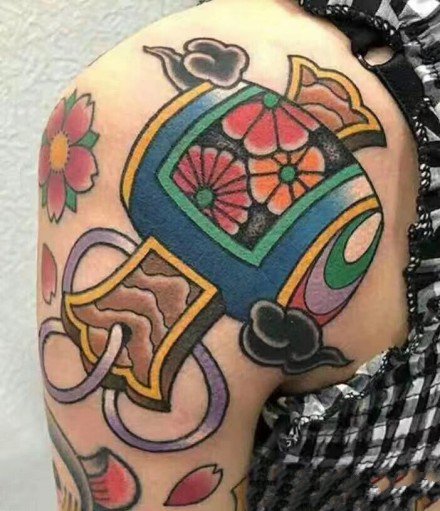 9张日式小福锤纹身图案