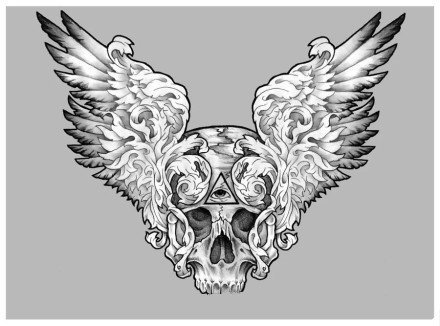 25组花胸纹身素材手稿图案欣赏