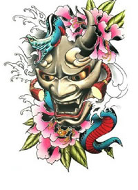 48张newschool风格的彩色纹身手稿