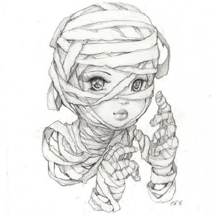 一组素描卡通纹身素材手稿图片